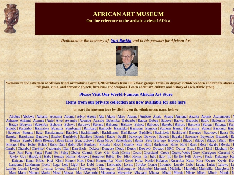 AFRICAN ART MUSEUM – online