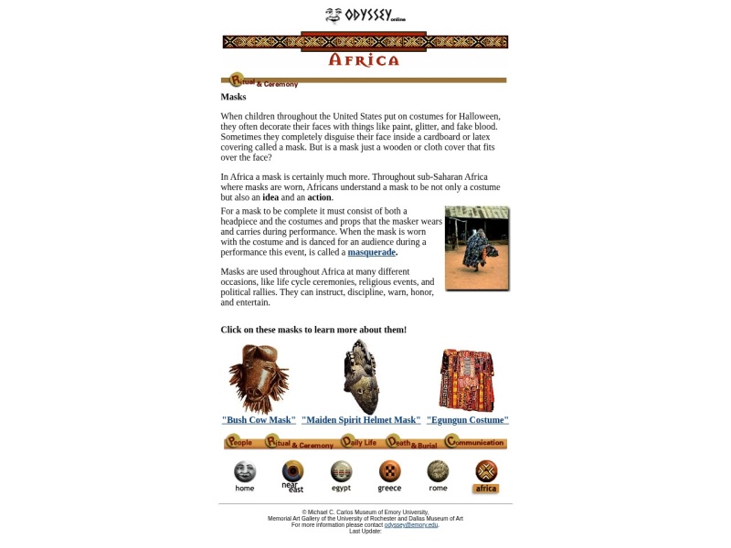 Odyssey Online: AFRICA/Ritual and Ceremony
