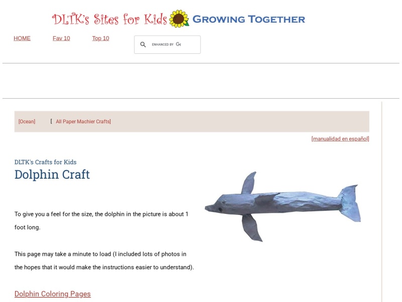 How to make a dolphin / papier mache