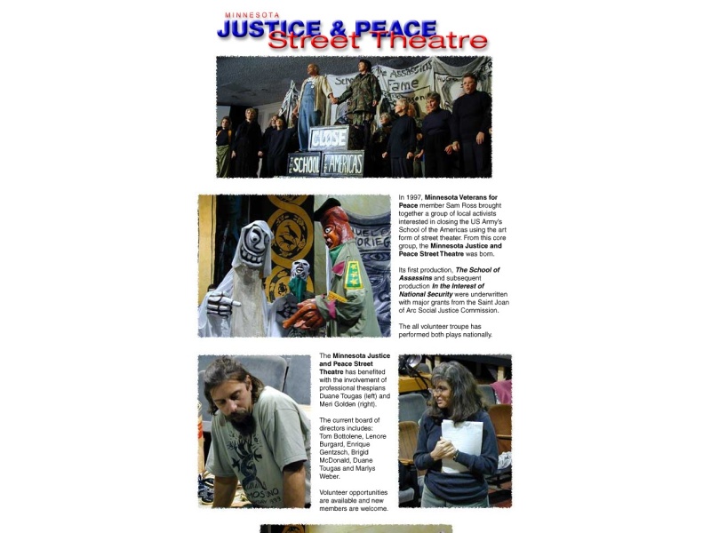 Justice and Peace Street Theatre / Minnesota USA