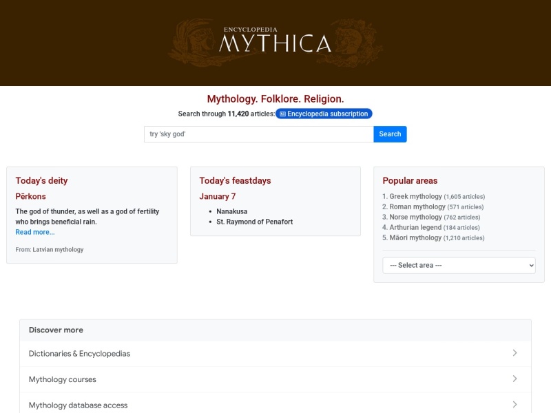The Encyclopedia Mythica. The Encyclopedia Mythica.