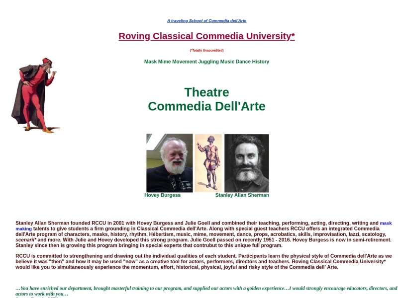 Roving Classical Commedia University