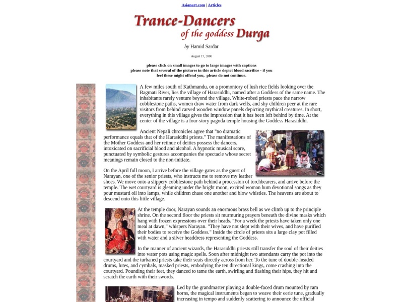 Trance Dancers of Durga Trance Dancers of Durga