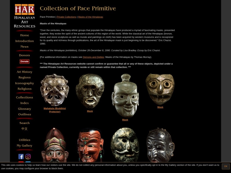 Masks of the Himalayas./ Himalayan Art Project, USA
