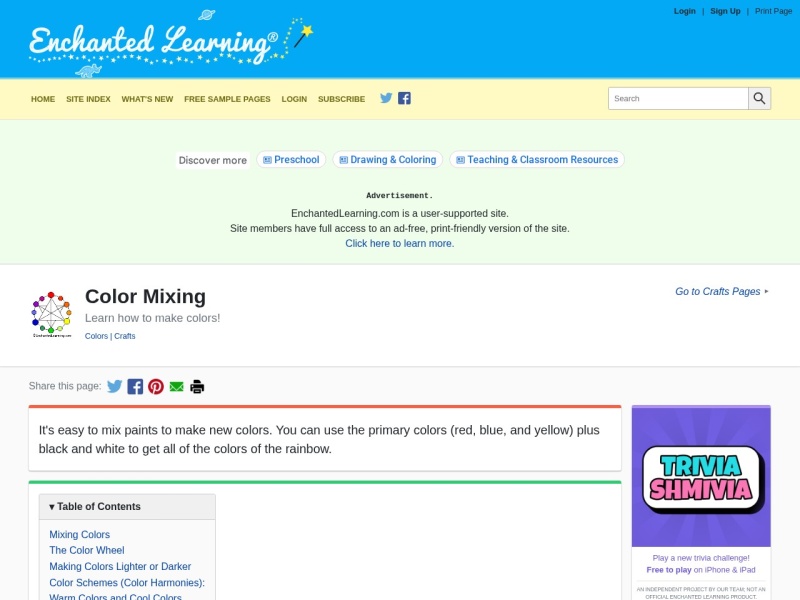COLOR MIXING – Guide for teaching children
