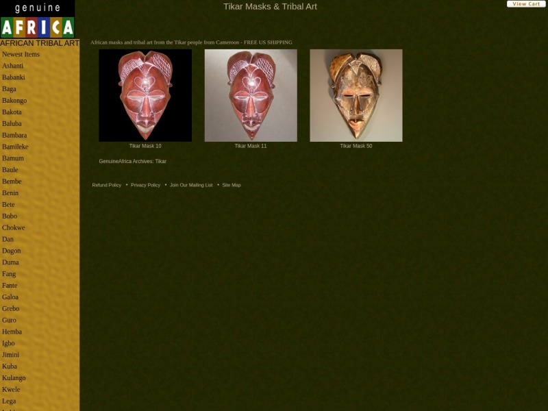 MASKS OF THE TIKAR AFRICA