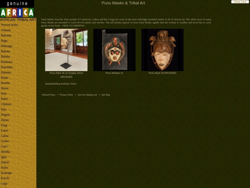 MASKS OF THE PUNU TRIBE AFRICA