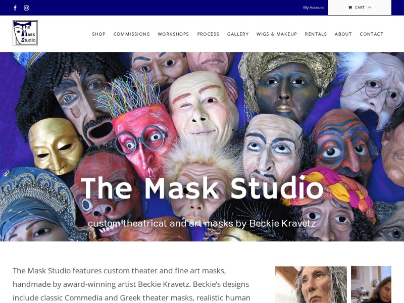 “The Mask Studio (USA)” – Artist Beckie Kravetz