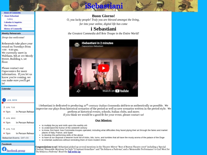 i Sebastiani – USA. Commedia dell’Arte i Sebastiani – USA. Commedia dell’Arte