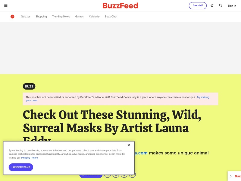 Wild, Surreal Animal Masks by Colorado Artist